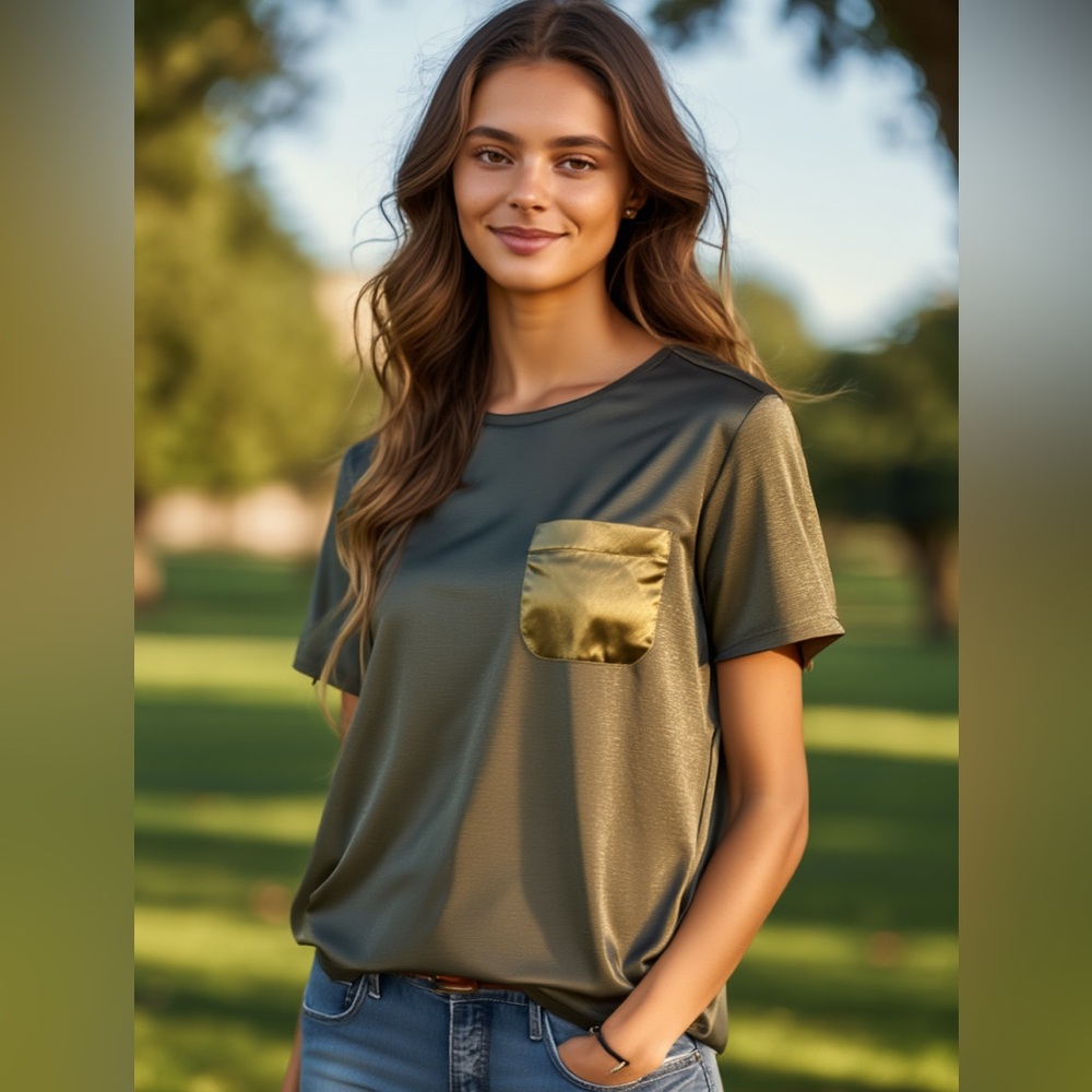 🌻5/$30🌻 ATMOSPHERE Metallic Tee